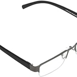 Half-Rim Reading Glasses | Power +1.00 +1.25 +1.50 +1.75 +2.00 +2.25 +2.50 +2.75 +3.00 | Anti-Glare Metal Frame | Rectangle Readers for Men & Women | Stylish Lightweight Eyewear-picture-12