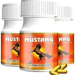 Mustang Power Booster Capsules Boost Men Muscle Growth and Energy Ayurvedic Capsules 30 F1 (Pack of 3)-picture-16