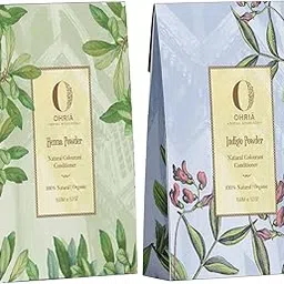 Ohria Ayurveda Organic Hair Coloring kit Henna Powder & Indigo Powder | Natural Vegan Hair Color and Conditioner | Suitable for All Hair Types| Men & Women- 150g | Natural Hair Colouring Kit | Henna Powder & Indigo Powder 150gm Each-image-29