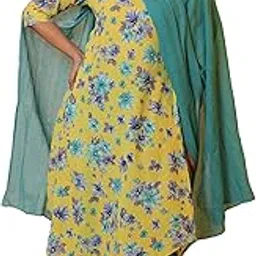 aurelia Blue Cotton Stripe Printed Dupatta-picture-13