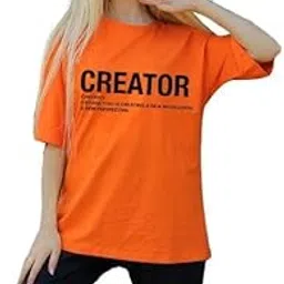 chkokko Women Cotton Oversized Round Neck Printed Tshirt-picture-41