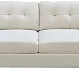 MIRFAR 3-Seater Fabric Sofa I Modern Design Three Seat Sofas I Comfortable Living Room Furniture L 212 x W 84 x H 89 cm - Beige-picture-14