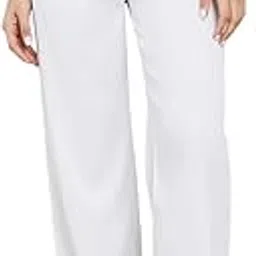 Women Stylish Flared High Waist Trousers with Side Pocket | Elegant Pants for Women | Comfortable Bottoms for Office Wear, Casual Outfits & Travel-image-33