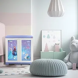 CELLO Kidzbee Mini Marvel Frozen Series | Themed Design- Frozen Family; Design 1- Purple & White | Cabinet PP Plastic Material | Dream Word & Space-Saving Compact Size | Ideal for Kids' Rooms-picture-27