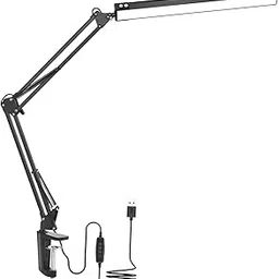 LOOM TREE® LED Desk Architect Lamp Metal Swing Arm Dimmable Adjusable Table w/Clamp-picture-13