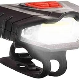 SHIVEXIM Cycle Head Light USB Rechargeable Super Bright Front with Red Warning Light Feature LED Front Light-image-91