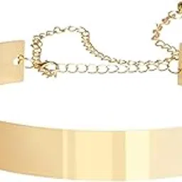 fabme Women's Elastic Fabric Waist Belt for Women Dresses Leaf Design Stretchy Slim Ladies Belt for Saree Girls Jeans-picture-31