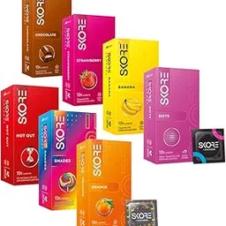 Skore Excitement Multi Variety Condoms - 10 Count (Of 7)-picture-47