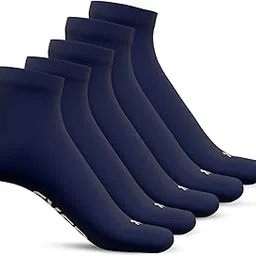talkingsox Bamboo Ankle Socks for Men & Women Office, Lounge, Cycling & Running Seamless, Super Soft, Breathable & Anti-Odor - Pack of 5 image 1