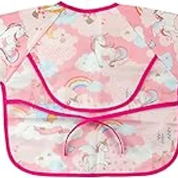 Thread Fairy Full Sleeves Washable Waterproof Baby Feeding Bibs, Waterproof Feeding Bib/infants/Toddler waterproof feeding Bib with Sleeves/Lightweight (6-36 Months) Baby Bib Shirt with Pocket-picture-13