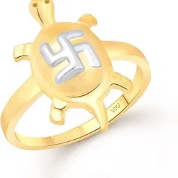 Divine Swastik Tortoise Gold and Rhodium Plated Alloy Fashion Ring for Women and Girls - [VFJ1331FRG]-image-95