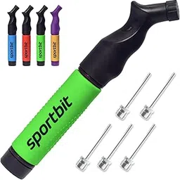 SPORTBIT Ball Pump with 5 Needles - Push & Pull Inflating System - Great for All Exercise Balls - Volleyball, Basketball, Football & Soccer Ball Air Pump-picture-26