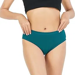 trylo Riza Pretty Women's Hip Coverage Combed Cotton Fabric Hipster Mid Waist, 0.75 Inch (2 cm) Covered Elastic Panties Multicolors and Colors May Vary Pack of - 3-picture-34