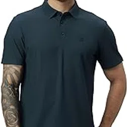 hektor Men's Bubble Jacquard Polo with Open Button Placket-picture-13