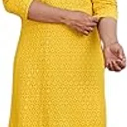 krijet Men's Cotton Kurta with Sequince Chikankari Embroidered Full Sleeves Button Down Straight Fit Knee Length | Kurta for Man-picture-35