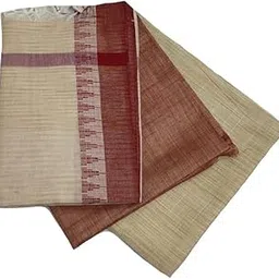 SMA creation women's Bhagalpuri handloom dupion slub temple border weaving design unstiched dress material design top 2.5 mtre/bottom 2.5 mtre/dupatta 2.5 mtre /(SMA1500005)-picture-32