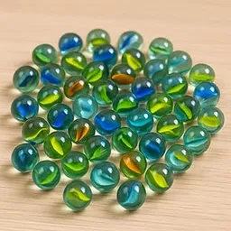 Glass Marbles – Glass Playing Balls (15mm) | Traditional Indian Kanche/Goli Game Set | Vibrant Kanche Stones for Aquarium Fillers, Vases, Gel Candle Fillers & Home Décor - 50Pcs-picture-24