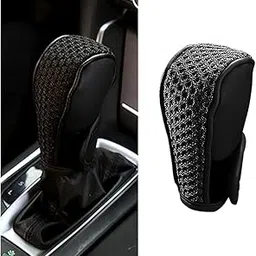 Bittwee Car Gear Shifting Knob Cover, Anti-Slip Anti-Scratch Automotive Shift Knob Gear Handle Stick Protector Cover, Vehicle Interior Decoration Accessories, Universal for SUV, Truck, RV（Black）-picture-31