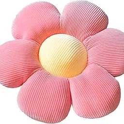 Zuwxeu Flower Pillow,Flower Shaped Throw Pillow Butt Cushion Flower Floor Pillow,Seating Cushion,Cute Room Decor & Plush Pillow for Bedroom Living Room Sofa Chair (23.6Inch, Pink)-image-65