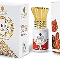 Al Ahmed Combo Offer Premium White Oudh & Musk Amber Attar | Alcohol Free Pure and Natural Long Lasting Attaer For Unisex Men & Women | Artisanal Perfume Oil (6ml + 6ml)-image-44