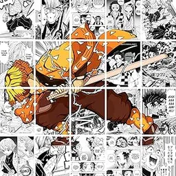 VEENSHI Set of 20 Zenitsu Wall Posters | Demon Slayer | Poster of Anime | 300 GSM Thick Poster Size : 11.9x8.3 inch-picture-34