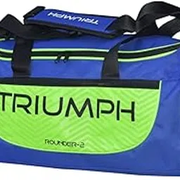 triumph PRO-77 Multipurpose Sports Gym Bag Size 26"x11"x11" Navy/Lime image 1
