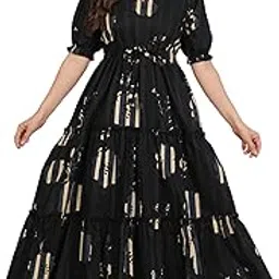 Morchadi Cotton Anarkali Kurta for Women | Floral Printed Flared Kurti Dress | Jaipuri Style Long Frock for Girls-picture-25