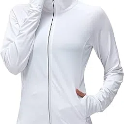kpsun Women's UPF 50+ UV Sun Protection Clothing Long Sleeve Athletic Hiking Shirts Lightweight SPF Zip Up Outdoor Jacket-picture-14