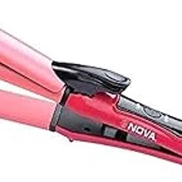 ALI SHIPPING Nova 2-In-1 Hair Straightener And Curler, Adjustable Temperature, Tourmaline Ceramic Plates, Fast Heat-Up, Heat-Resistant Glove, Styling Comb, Travel Pouch, Pink-image-30