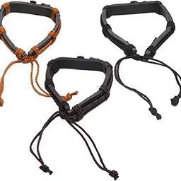 m men style Religious Jewelry Lord Shiv Trishul Damaru Charm Adjustable Leather Lace Up Bracelet Multicolor SBr2019078-picture-17