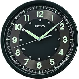Seiko Wall Clock (31.1 cm x 31.1 cm x 3.9 cm, Black, QXA628KT), Abstract, Plastic-picture-11