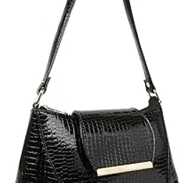 rolexo PU Synthetic Leather Casual Travel Shoulder Flap Closure Hobo Shoulder Daytrip College Office Slingbag For Women-picture-35