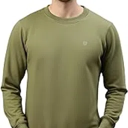 lux cozi Men's Cotton Blend Casual Crew Neck Sweatshirt with Stay Warm Treatment ||Sweatshirts for Men-picture-14