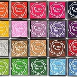 KRYTONE Excl.�Fx. Finger Craft Ink Pads, 20 Colors Craft Ink Pads for Rubber Stamps, Paper, Scrapbooking, Wood, Fabric, Best Gift for Kids-picture-10