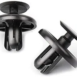 caromatic CAROMATIC™ 7MM Fendor Clip Lock for Cars Pack of 25PCS - Four Wheeler Fendor Clips - Black Plastic Rivets Door Bumper Fender Push Type Fasteners-picture-22