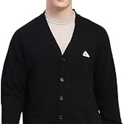 Mens Solid V Neck Full Sleeve Cardigan (1240119FC)-image-33