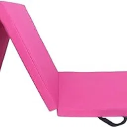 ATORSE Three Fold Folding Thick Exercise Mat Yoga Pad for Stretching Training Fitness Pink Oxford Cloth-picture-14