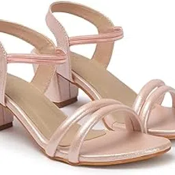 zaysoo Fancy & Comfortable Block Heel Sandal with Ankle Strap for women & Girls-picture-25