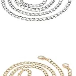 MERISHOPP®2x Replacement Chain Strap Purse Handbag Handle DIY Shoulder Bag Strap|Clothing, Shoes & Accessories | Womens Handbags & Bags | Handbag Accessories|1 Piece Silver Chain-image-32