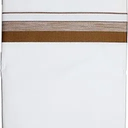 prakasam cotton Mens White Single Poly Cotton Dhoti with Fancy Border (1.28X2.00 mtrs) (Gold Star)-picture-32