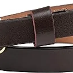 flyer Leather belt for Women/Girls (Formal/Casual) (Colour -Brown) (Size-44) Buckle Adjustable Size Genuine Leather (BR1314)-picture-20