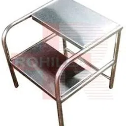 P.M.P.S.� Stainless Steel Double Step Foot Stool for Hospital Bed or Examination Table Size- 18wx18Lx18H inches-image-70