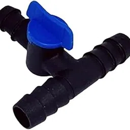 SIDDHI 20MM Drip Tee Connector with Tap Drip Irrigation Accessories for Watering Home Garden Pipe Multi Joint Connectors Pack of (100)-image-52
