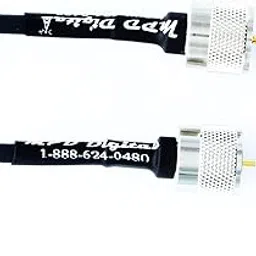 MPD Digital RG58-PL259-PL-259-male-50FT UHF PL-259 male Connectors on RG58 Coaxial Cable Jumper with MILSPEC MIL-C-17 RF Coaxial Cable (50 FT)-picture-29