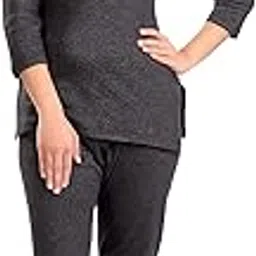 sanya Women's 3/4 Sleeves Cotton Thermal Top and Lower Set-picture-26