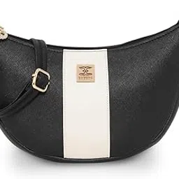 esbeda Crescent-Shaped Textured PU Crossbody Sling Bag | Ladies Purse Handbag | Gift for Women-picture-43