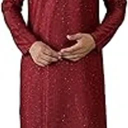 amazon brand - tavasya Men's Silk Blend Geometric Regular Fashion Vest-picture-25