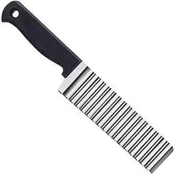 TOMATUS® Stainless Steel Crinkle Cutter Knife, Wavy Chopper Cutter, French Fry Slicer fro Potato, Carrot, Chip, Vegetable, Salad, Pack of 1, Knife-image-35