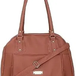 daisy star Women FAUX Leather Handbags, with Internal Pocket, Pretty Look Handbags for Ladies, Brown-picture-27