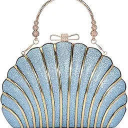 tooba Handicraft Women's Embroidered Shell Box Clutch Bag| Evening Bag, Bridal Purse & Party Handbag | Wedding & Special Occasion Clutch-picture-52